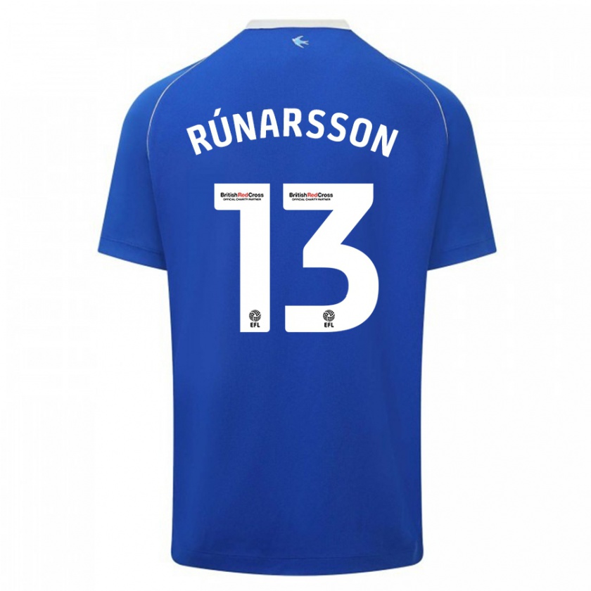 Kandiny Ženy Rúnar Alex Rúnarsson #13 Modrá Dresy Hazai Csapatmez 2023/24 Triĭká