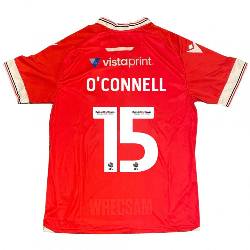 Kandiny Ženy Eoghan O'connell #15 Červená Dresy Hazai Csapatmez 2023/24 Triĭká