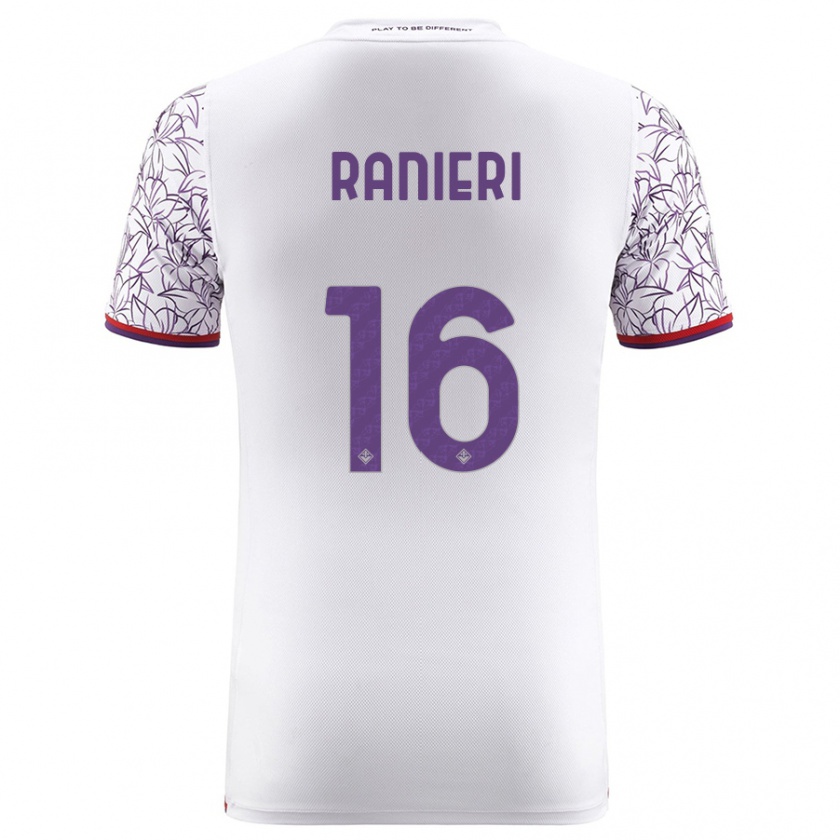 Kandiny Ženy Luca Ranieri #16 Biely Dresy Idegenbeli Csapatmez 2023/24 Triĭká