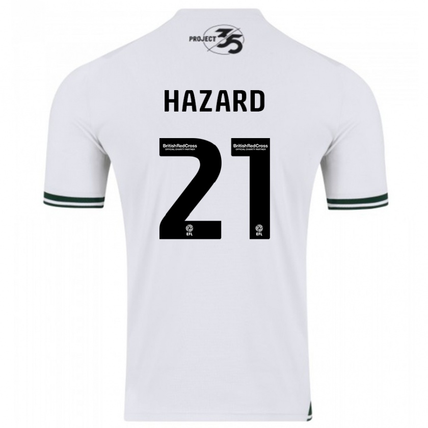 Kandiny Ženy Conor Hazard #21 Biely Dresy Idegenbeli Csapatmez 2023/24 Triĭká