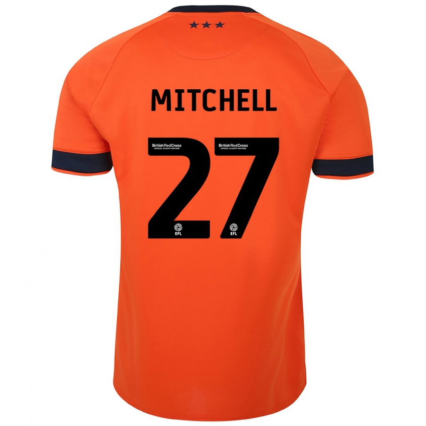 Kandiny Ženy Leah Mitchell #27 Oranžová Dresy Idegenbeli Csapatmez 2023/24 Triĭká