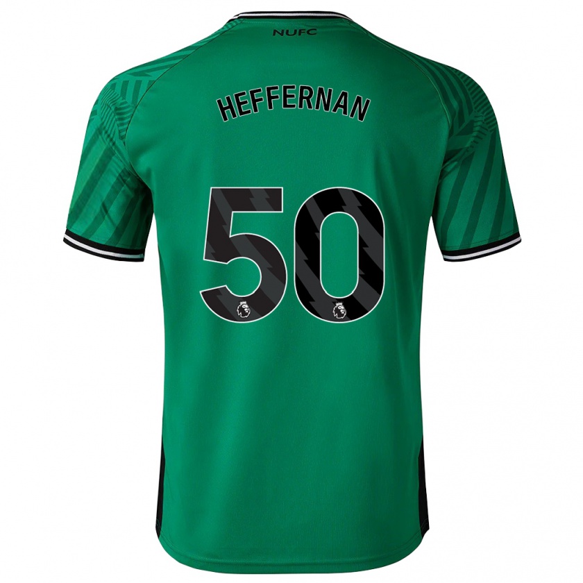 Kandiny Ženy Cathal Heffernan #50 Zelená Dresy Idegenbeli Csapatmez 2023/24 Triĭká
