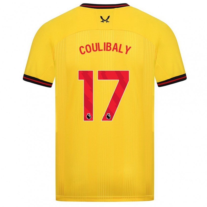 Kandiny Ženy Ismaila Coulibaly #17 Žltá Dresy Idegenbeli Csapatmez 2023/24 Triĭká