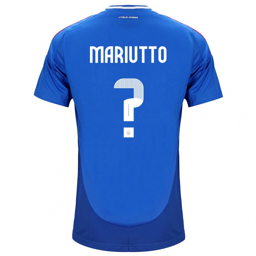 Kandiny Deti Taliansko Francesco Mariutto #0 Modrá Dresy Hazai Csapatmez 24-26 Triĭká