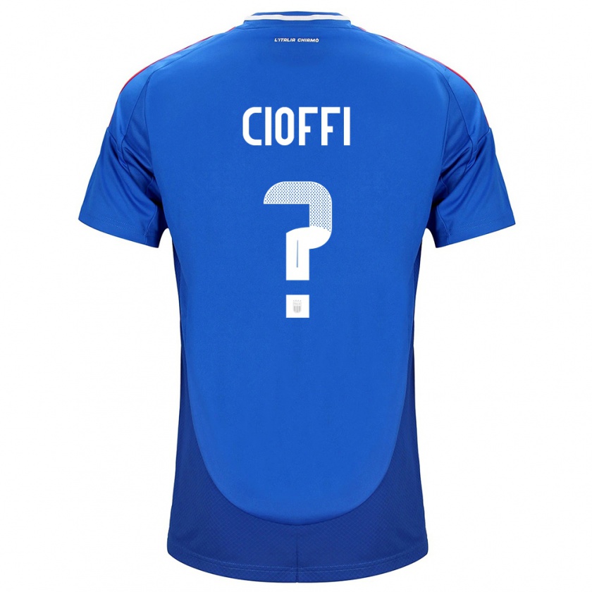 Kandiny Deti Taliansko Cristian Cioffi #0 Modrá Dresy Hazai Csapatmez 24-26 Triĭká