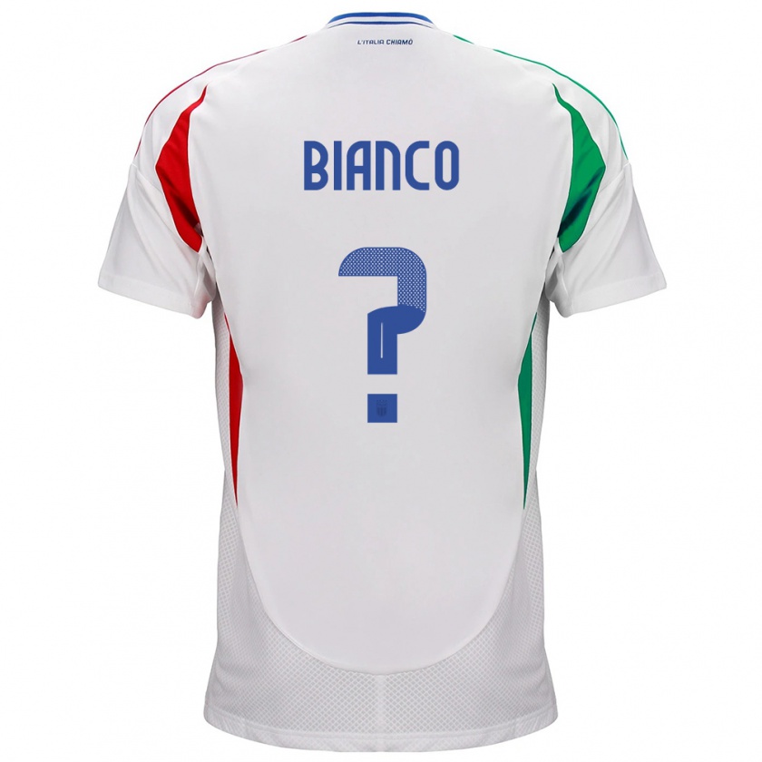 Kandiny Deti Taliansko Alessandro Bianco #0 Biely Dresy Idegenbeli Csapatmez 24-26 Triĭká