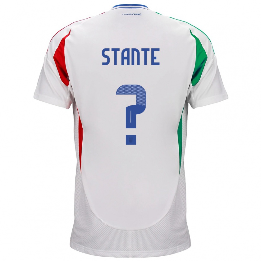 Kandiny Deti Taliansko Francesco Stante #0 Biely Dresy Idegenbeli Csapatmez 24-26 Triĭká