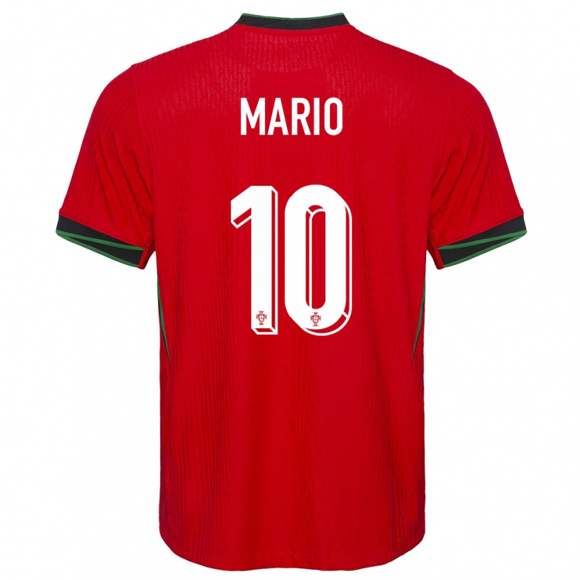 Kandiny Muži Portugalsko Joao Mario #10 Červená Dresy Hazai Csapatmez 24-26 Triĭká
