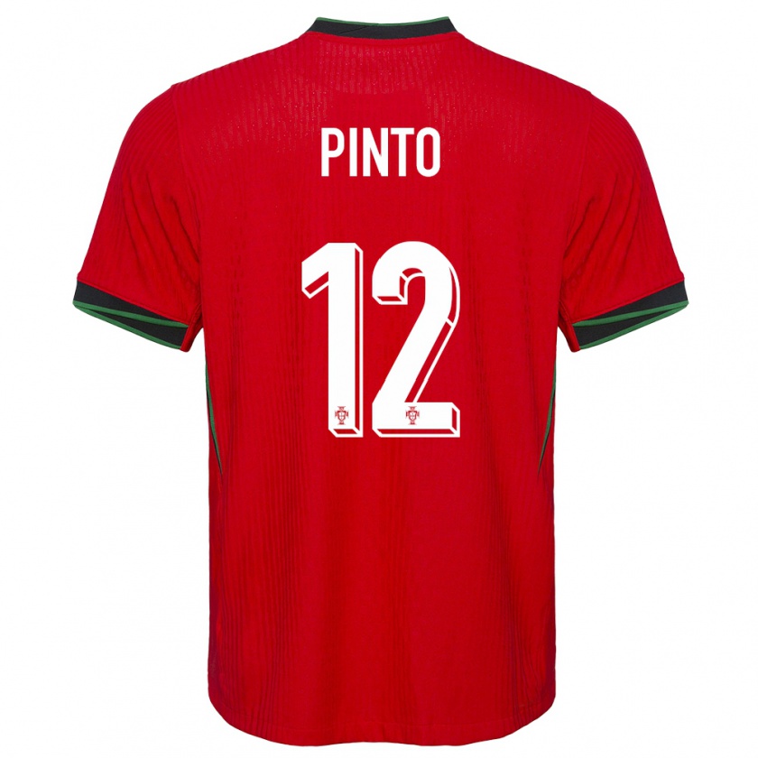 Kandiny Muži Portugalsko Diogo Pinto #12 Červená Dresy Hazai Csapatmez 24-26 Triĭká
