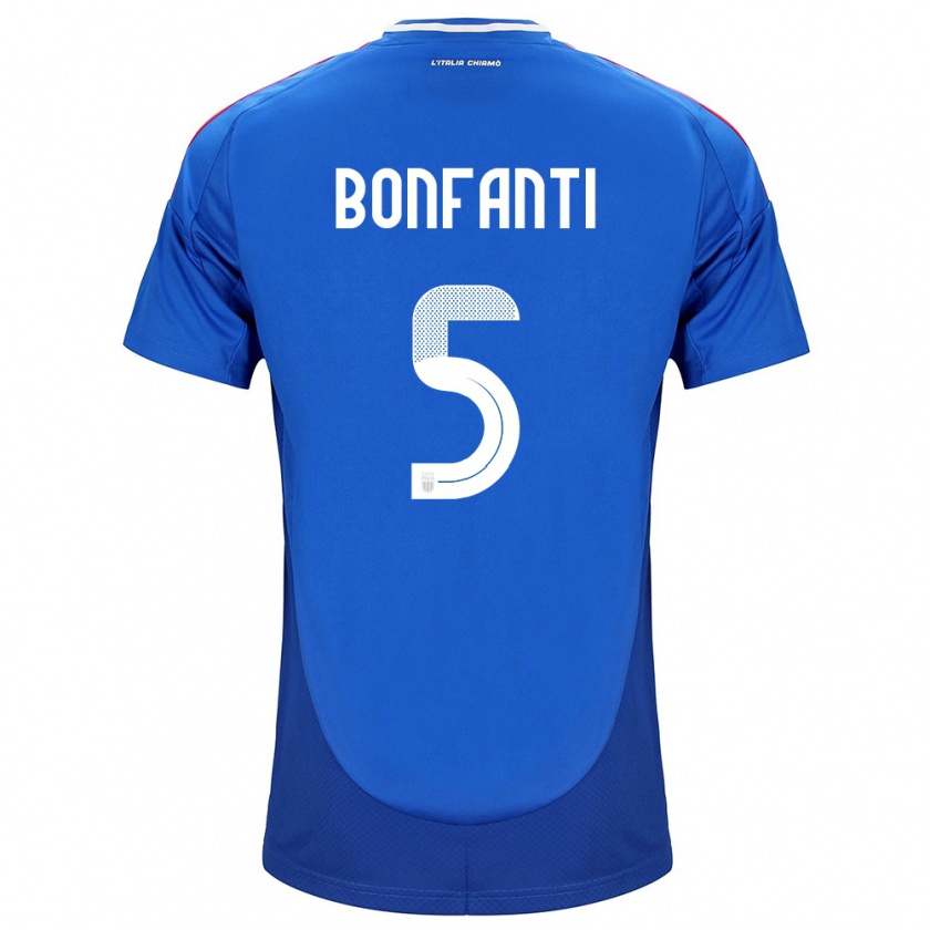 Kandiny Muži Taliansko Giovanni Bonfanti #5 Modrá Dresy Hazai Csapatmez 24-26 Triĭká