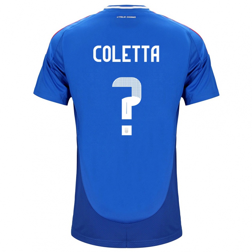 Kandiny Muži Taliansko Federico Coletta #0 Modrá Dresy Hazai Csapatmez 24-26 Triĭká