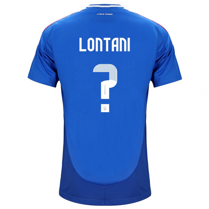 Kandiny Muži Taliansko Simone Lontani #0 Modrá Dresy Hazai Csapatmez 24-26 Triĭká