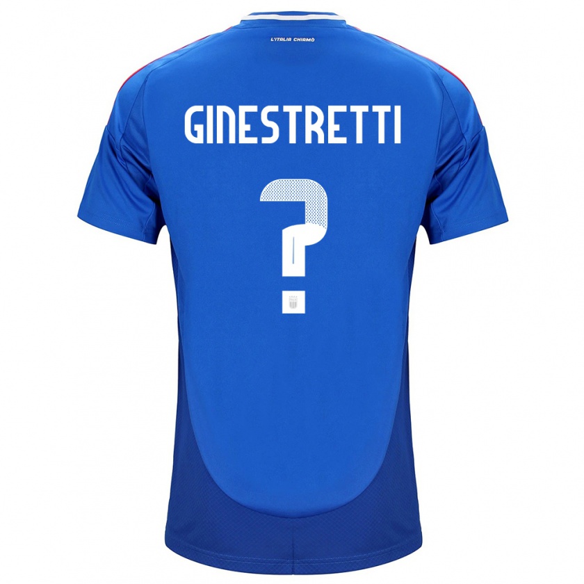 Kandiny Muži Taliansko Davide Ginestretti #0 Modrá Dresy Hazai Csapatmez 24-26 Triĭká