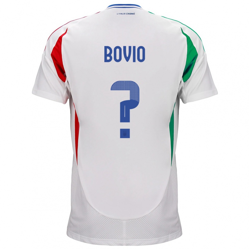 Kandiny Muži Taliansko Leonardo Bovio #0 Biely Dresy Idegenbeli Csapatmez 24-26 Triĭká