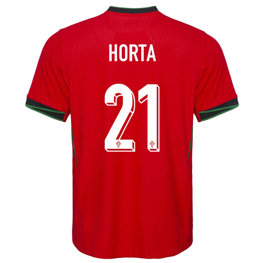 Kandiny Ženy Portugalsko Ricardo Horta #21 Červená Dresy Hazai Csapatmez 24-26 Triĭká