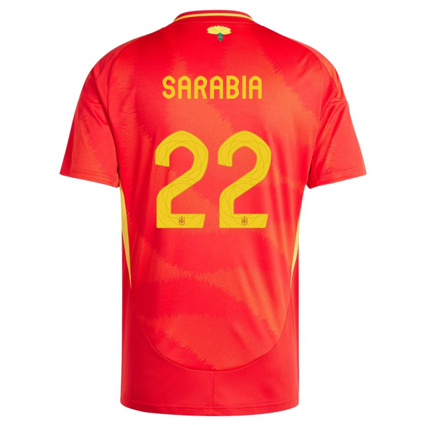 Kandiny Ženy Španielsko Pablo Sarabia #22 Červená Dresy Hazai Csapatmez 24-26 Triĭká