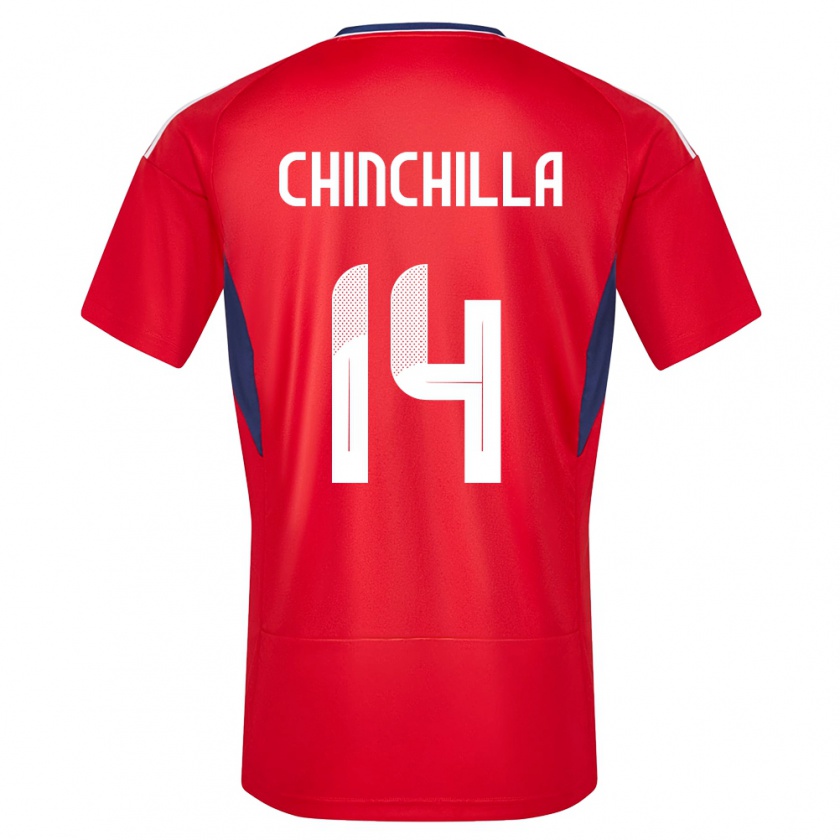 Kandiny Ženy Kostarika Priscila Chinchilla #14 Červená Dresy Hazai Csapatmez 24-26 Triĭká