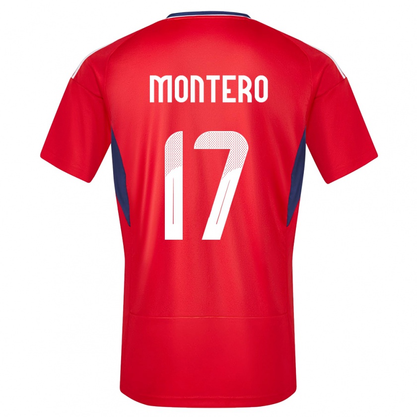 Kandiny Ženy Kostarika Michelle Montero #17 Červená Dresy Hazai Csapatmez 24-26 Triĭká
