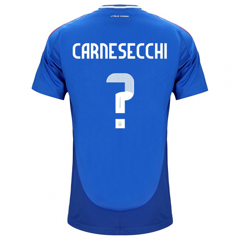 Kandiny Ženy Taliansko Marco Carnesecchi #0 Modrá Dresy Hazai Csapatmez 24-26 Triĭká