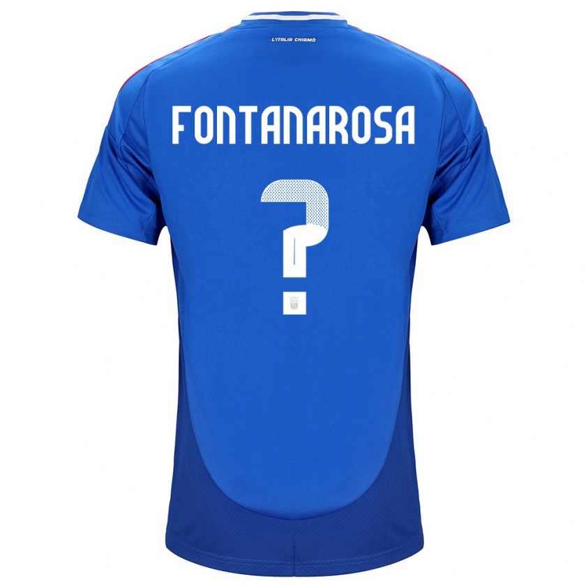 Kandiny Ženy Taliansko Alessandro Fontanarosa #0 Modrá Dresy Hazai Csapatmez 24-26 Triĭká