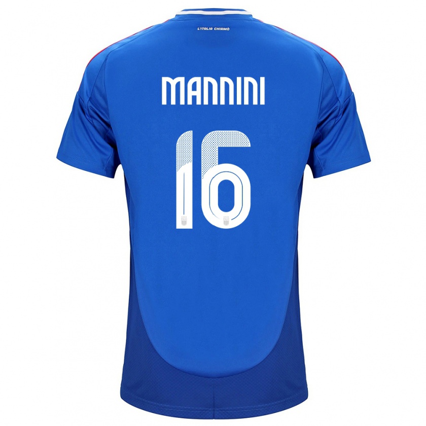 Kandiny Ženy Taliansko Mattia Mannini #16 Modrá Dresy Hazai Csapatmez 24-26 Triĭká