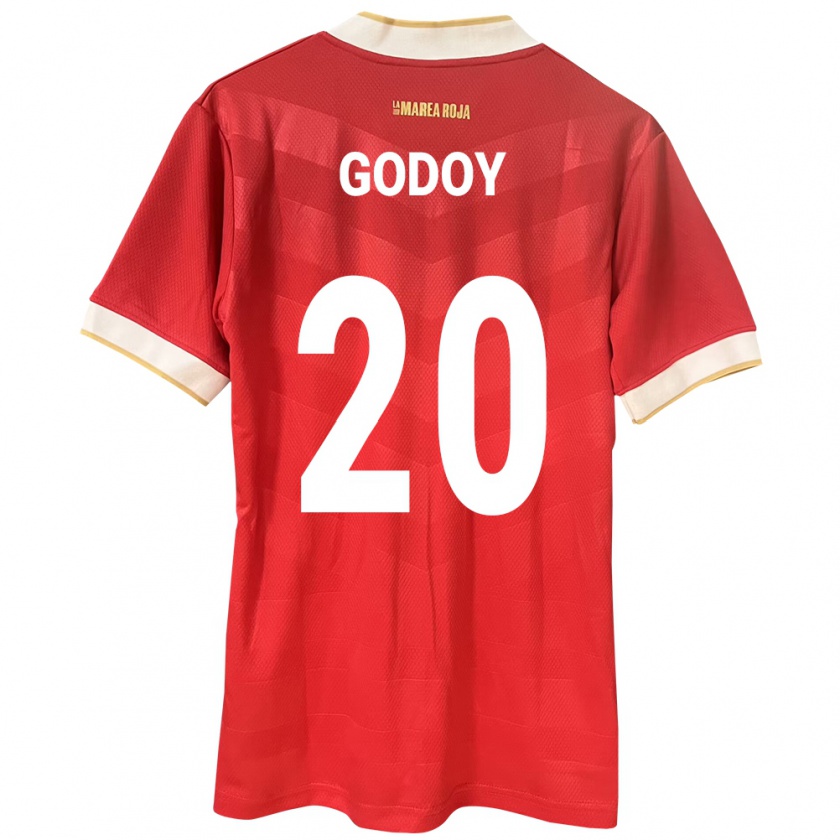 Kandiny Ženy Panama Aníbal Godoy #20 Červená Dresy Hazai Csapatmez 24-26 Triĭká