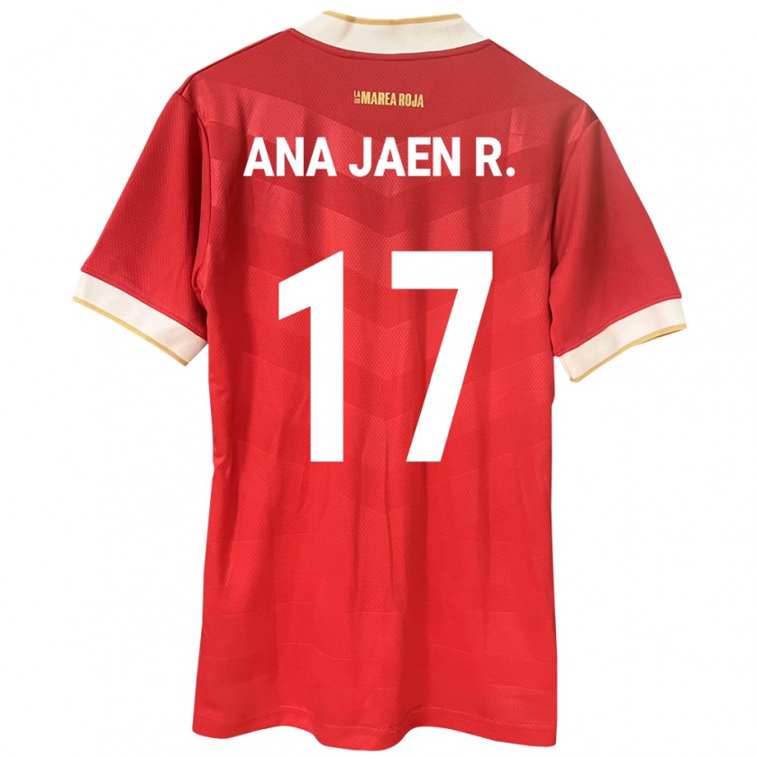 Kandiny Ženy Panama Ana Jaén Rodríguez #17 Červená Dresy Hazai Csapatmez 24-26 Triĭká