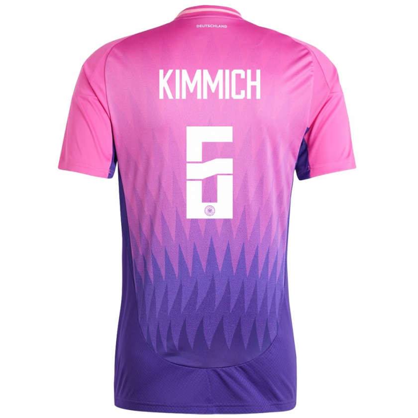 Kandiny Ženy Nemecko Joshua Kimmich #6 Ružovo Fialová Dresy Idegenbeli Csapatmez 24-26 Triĭká