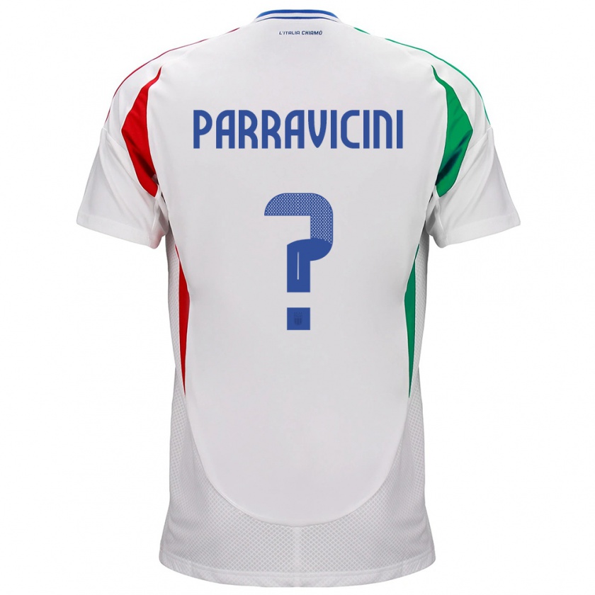 Kandiny Ženy Taliansko Fabio Parravicini #0 Biely Dresy Idegenbeli Csapatmez 24-26 Triĭká
