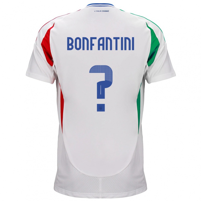 Kandiny Ženy Taliansko Agnese Bonfantini #0 Biely Dresy Idegenbeli Csapatmez 24-26 Triĭká