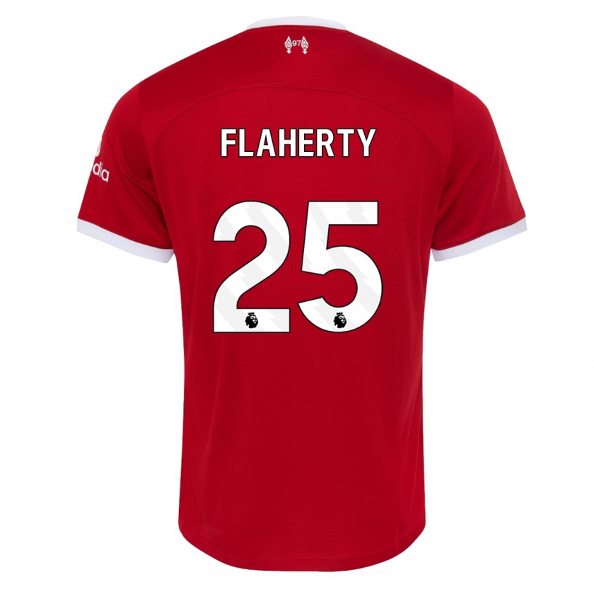 Kandiny Deti Gilly Flaherty #25 Červená Dresy Hazai Csapatmez 2023/24 Triĭká