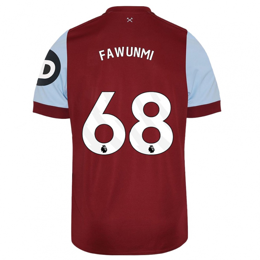 Kandiny Deti Favour Fawunmi #68 Maroon Dresy Hazai Csapatmez 2023/24 Triĭká