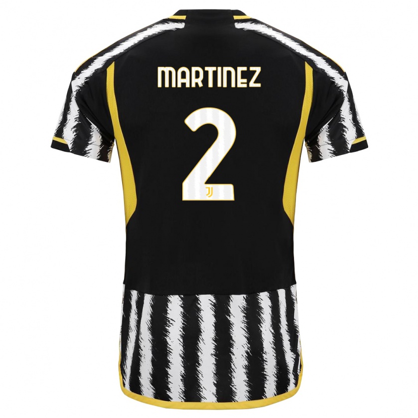 Kandiny Deti Bruno Martinez #2 Čierna Biela Dresy Hazai Csapatmez 2023/24 Triĭká