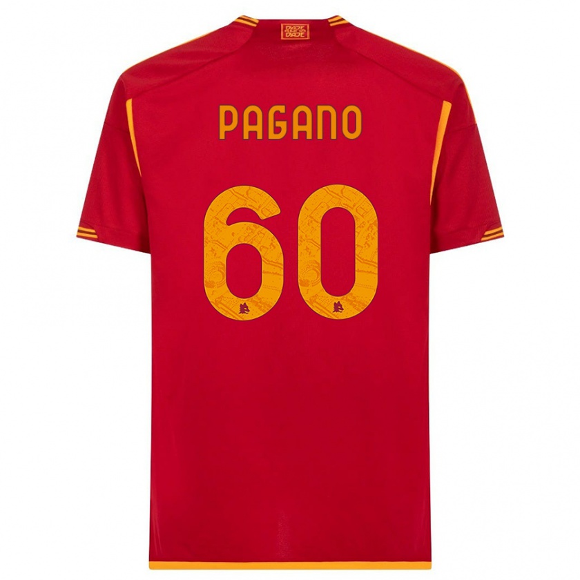 Kandiny Deti Riccardo Pagano #60 Červená Dresy Hazai Csapatmez 2023/24 Triĭká