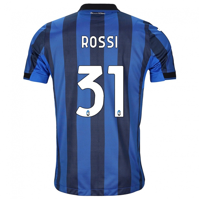 Kandiny Deti Francesco Rossi #31 Čierna Modrá Dresy Hazai Csapatmez 2023/24 Triĭká
