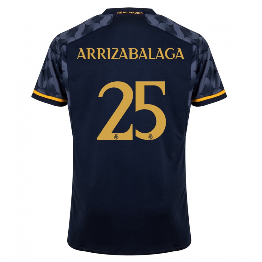Kandiny Deti Kepa Arrizabalaga #25 Tmavomodrá Dresy Idegenbeli Csapatmez 2023/24 Triĭká