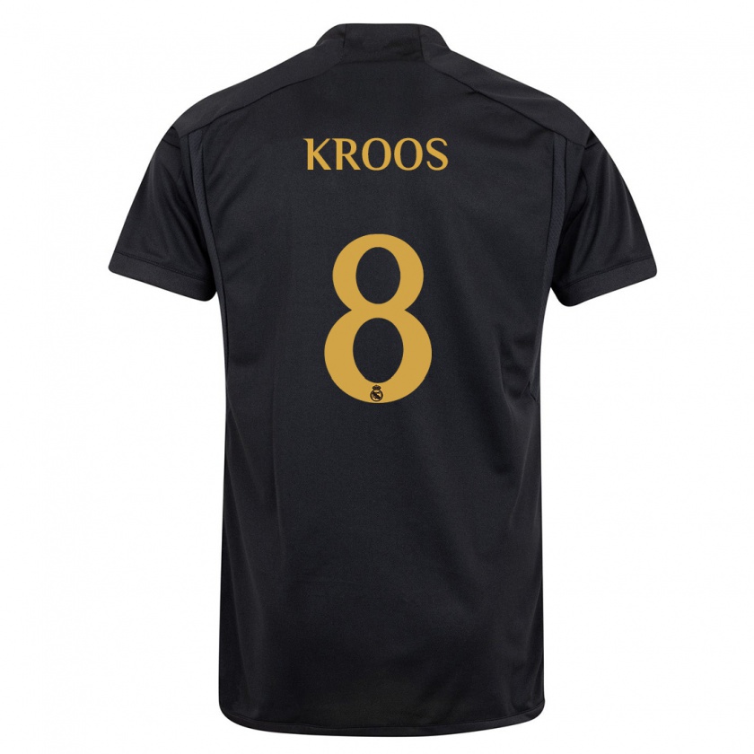 Kandiny Deti Toni Kroos #8 Čierna Dresy Tretia Csapatmez 2023/24 Triĭká