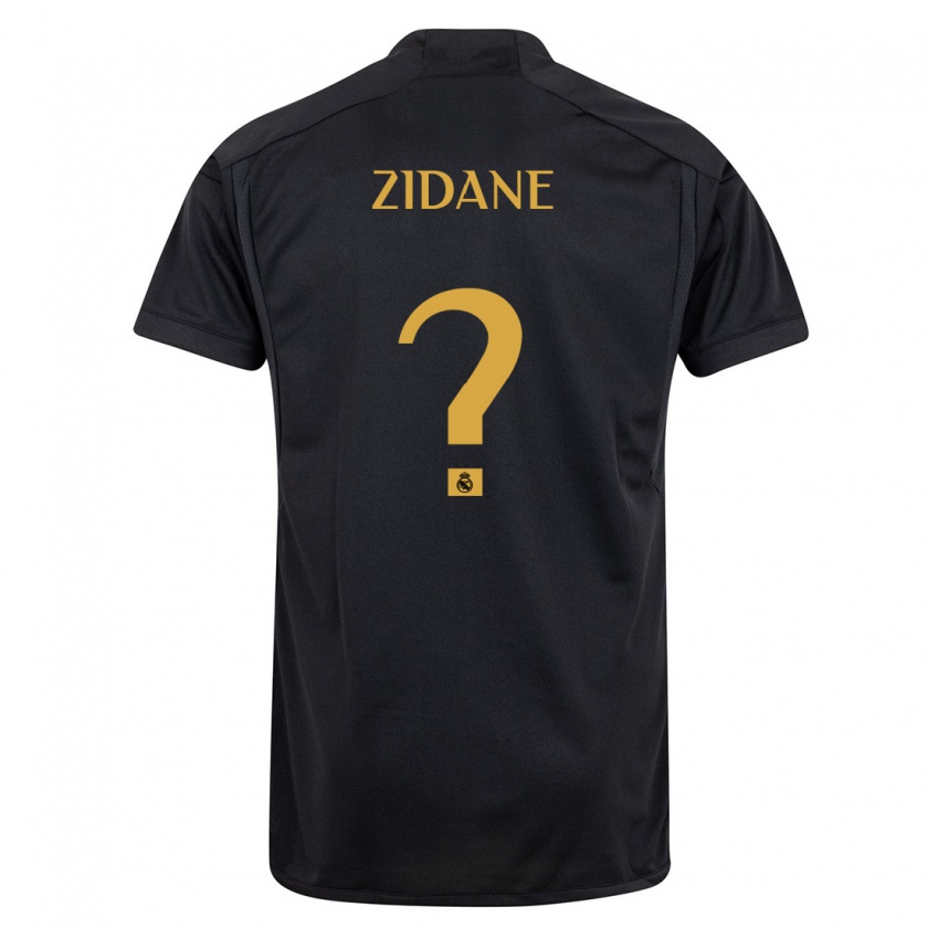 Kandiny Deti Elyaz Zidane #0 Čierna Dresy Tretia Csapatmez 2023/24 Triĭká