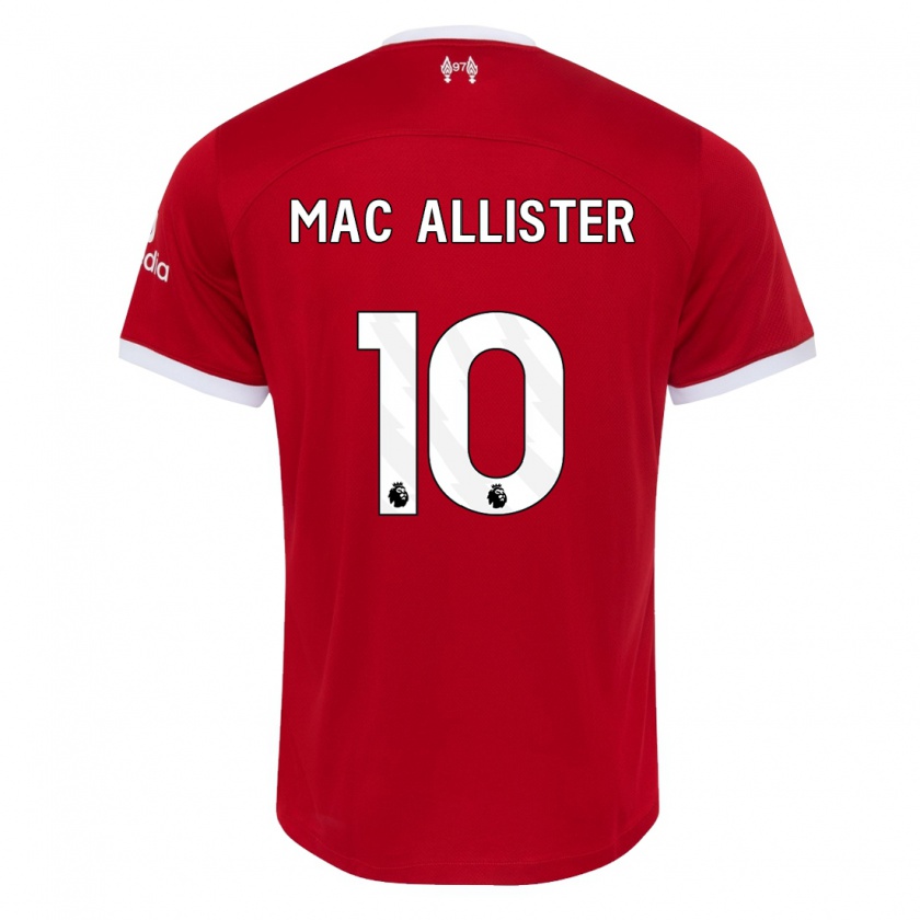 Kandiny Muži Alexis Mac Allister #10 Červená Dresy Hazai Csapatmez 2023/24 Triĭká