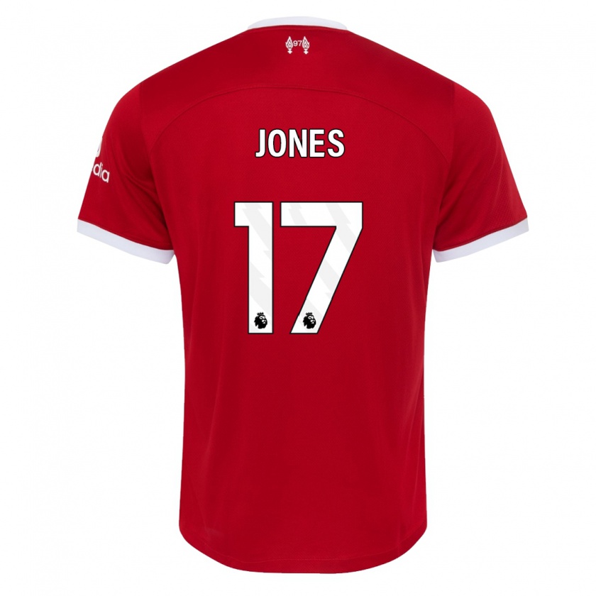 Kandiny Muži Curtis Jones #17 Červená Dresy Hazai Csapatmez 2023/24 Triĭká