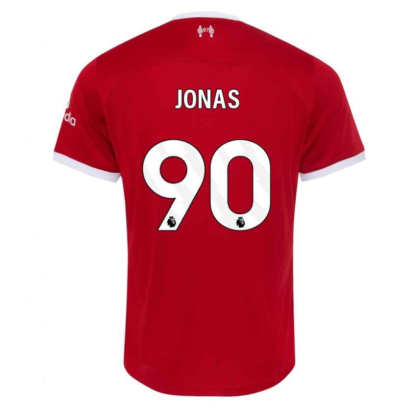 Kandiny Muži Lee Jonas #90 Červená Dresy Hazai Csapatmez 2023/24 Triĭká