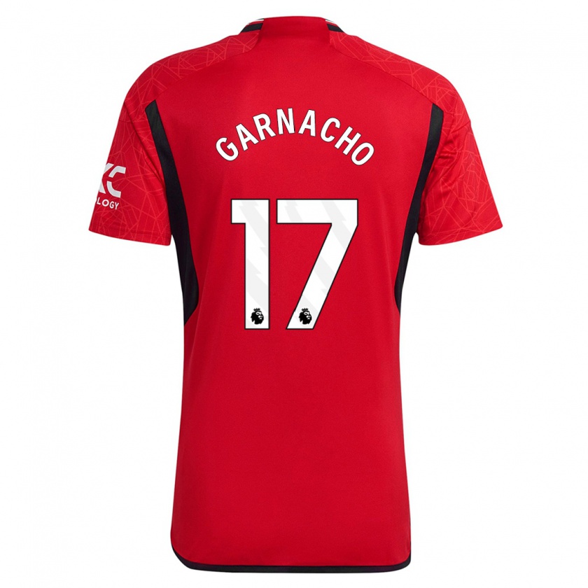 Kandiny Muži Alejandro Garnacho #17 Červená Dresy Hazai Csapatmez 2023/24 Triĭká