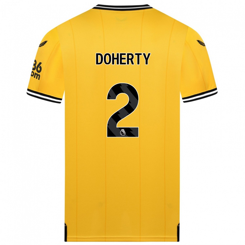 Kandiny Muži Matt Doherty #2 Žltá Dresy Hazai Csapatmez 2023/24 Triĭká