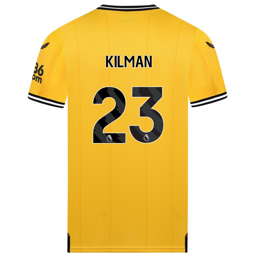 Kandiny Muži Max Kilman #23 Žltá Dresy Hazai Csapatmez 2023/24 Triĭká