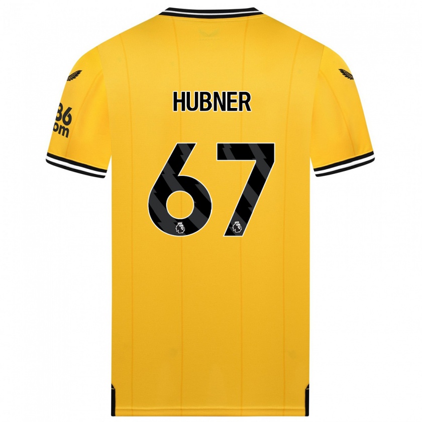 Kandiny Muži Justin Hubner #67 Žltá Dresy Hazai Csapatmez 2023/24 Triĭká