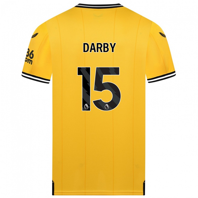 Kandiny Muži Kelly Darby #15 Žltá Dresy Hazai Csapatmez 2023/24 Triĭká