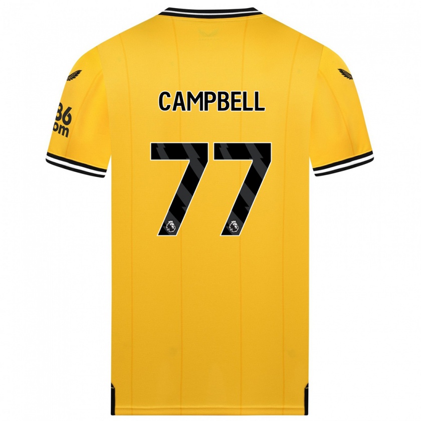 Kandiny Muži Chem Campbell #77 Žltá Dresy Hazai Csapatmez 2023/24 Triĭká