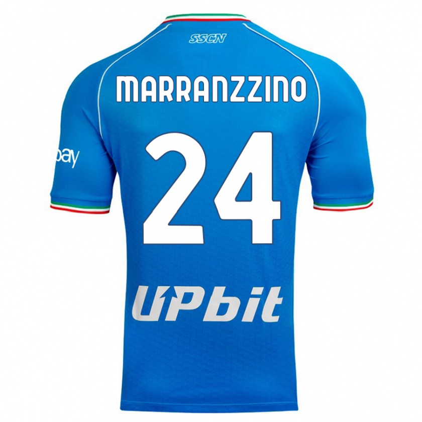 Kandiny Muži Pasquale Marranzzino #24 Modrá Obloha Dresy Hazai Csapatmez 2023/24 Triĭká