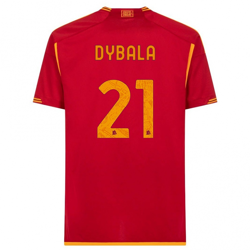 Kandiny Muži Paulo Dybala #21 Červená Dresy Hazai Csapatmez 2023/24 Triĭká