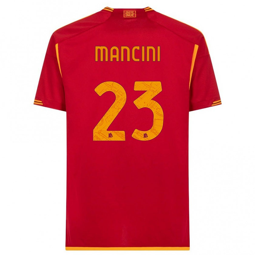 Kandiny Muži Gianluca Mancini #23 Červená Dresy Hazai Csapatmez 2023/24 Triĭká